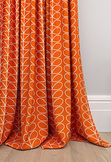 Orla Kiely Linear Stem, Persimmon - Made to Measure Curtains